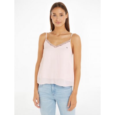 Tommy Jeans Essential Lace Strappy Růžová – Zboží Mobilmania