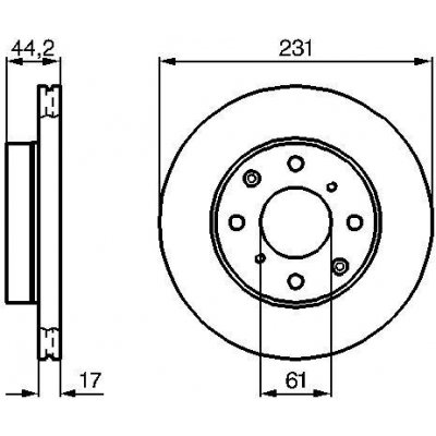 Brzdový kotouč BOSCH 0 986 478 203 (0986478203)