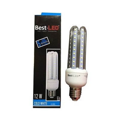 Best-Led E27 12W,st.bílá BL-3U-12-CW-E27