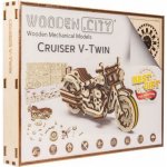 WOODEN CITY 3D puzzle Motocykl Cruiser V-Twin 168 ks – Zboží Dáma