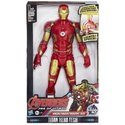 Hasbro Iron Man Tony Stark Titan Hero Avengers ZVUKY – Zboží Mobilmania