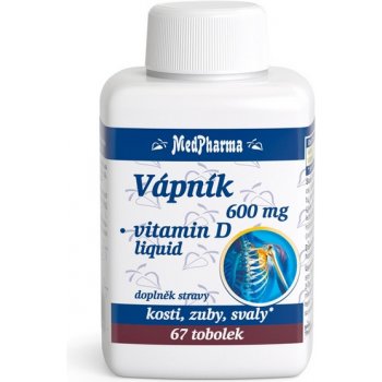 MedPharma Vápník 600 mg + Vitamín D3 67 tablet