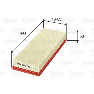 Vzduchový filtr VALEO 585190 – Hledejceny.cz