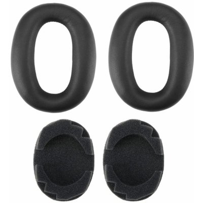 eses náušníky pro sluchátka Sony MDR-1000X a WH-1000XM2 černé kožené – Zboží Živě