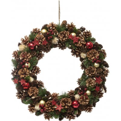 Fééric Lights and Christmas Vánoční věnec, O 50 cm vícebarevná – Zboží Dáma