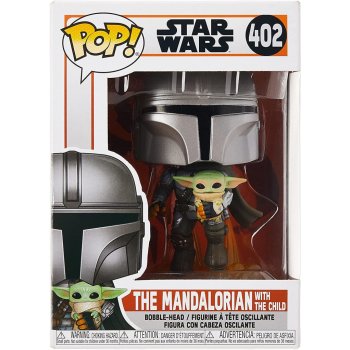 Figurine funko pop! Star wars: the mandalorian - mando flying w