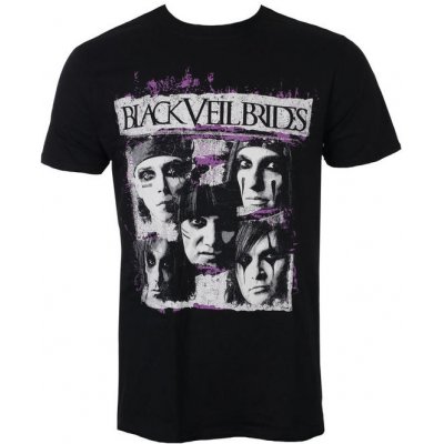 Rock off tričko metal Black Veil Brides Grunge Faces černá – Hledejceny.cz