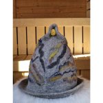 Saunový mág Klobouk šedý s vlnitým vzorem – Sleviste.cz