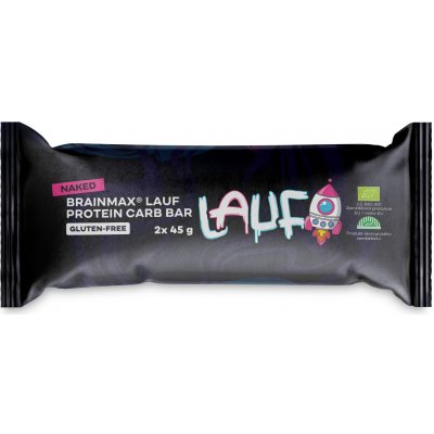 BrainMax BrainMax Pure Lauf Protein Carb Bar bez polevy BIO 2 x 45 g – Hledejceny.cz