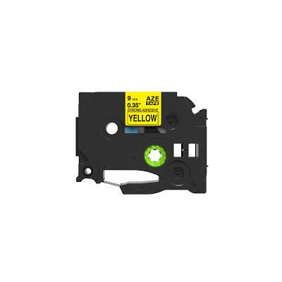 Kompatibilní páska Brother TZ-S621/TZe-S621 9mm x 8m extra adhesivní černý tisk/žlutý podklad – Hledejceny.cz
