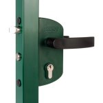 Zámek LOCINOX pro zahradní branky LAKZ P1 | pro hranatý profil 40 mm | zelená RAL 6005 – Zbozi.Blesk.cz