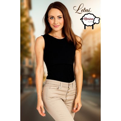 Krásná mamka kojicí Love MERINO black – Sleviste.cz