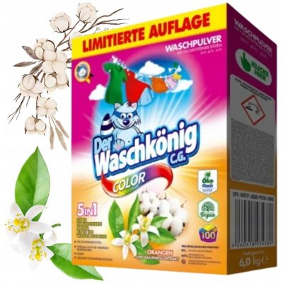 Der Waschkönig Prací prášek Color 6 kg 100 PD – Zboží Mobilmania