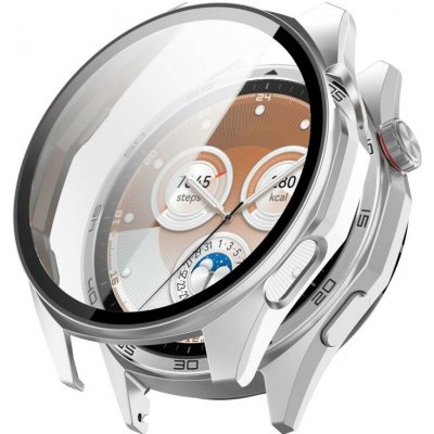 VSECHNONAMOBIL 123566 PC FULL COVER Plastový kryt se sklem pro Huawei Watch GT 6 46mm stříbrný – Zboží Živě