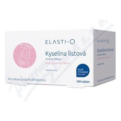 Elasti-Q Kyselina listová 800 180 tablet – Hledejceny.cz