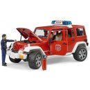 Bruder 2528 Jeep Wrangler požární s figurkou