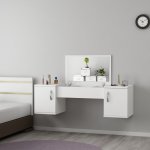 Kalune Design Toaletní stolek MERCAN 100 cm bílý – Zbozi.Blesk.cz