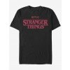 Pánské Tričko Zoot Fan Netflix Logo Stranger Things triko černá pánské