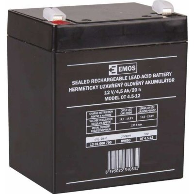 EMOS B9653 12V 4,5Ah 1201000700 – Hledejceny.cz