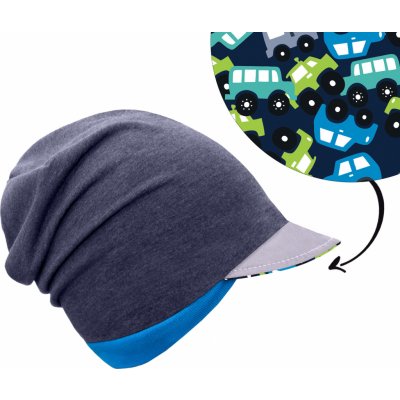 Unuo čepice s kšiltem Street Jeans temný Autíčka – Hledejceny.cz