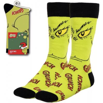Ponožky Grinch Grinch's Face – Zboží Dáma