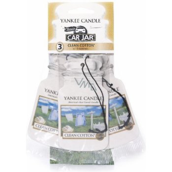 Yankee Candle Clean Cotton papírová visačka 3 ks