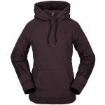 Volcom dámská mikina Costus P/O Fleece Black Plum černá – Sleviste.cz