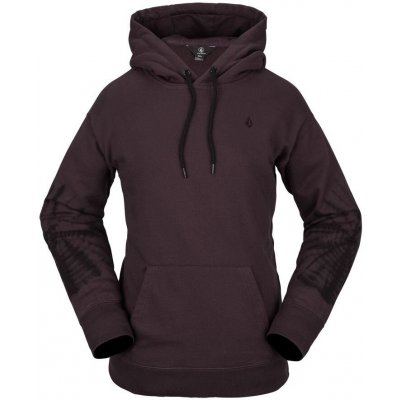 Volcom dámská mikina Costus P/O Fleece Black Plum Černá