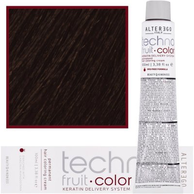 Alter Ego Technofruit Color barva s keratinem pro permanentní barvení vlasů 5/0 100 ml