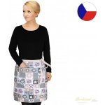 Bellatex zástěra Dita do pasu patchwork love – Hledejceny.cz