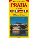 Plán středu města PRAHA 1:15 000 čeština, angličtina, italština, němčina, francozština – Hledejceny.cz