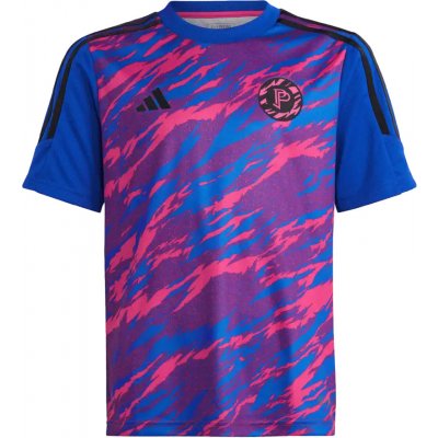 Adidas Pogba Training dětský fotbalový dres modro-růžový