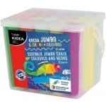 KIDEA Chodníkové křídy barevné a neonové JUMBO v kyblíku 20ks – Zboží Dáma