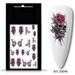 BIO nails vodolepka 30046 lebka a květ – Zboží Mobilmania