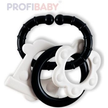 ProfiBaby 4 tvary s klipem pro miminko černá bílá