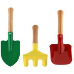 Teddies zahradní nářadí dřevo/kov 15-22 cm 3 ks na kartě – Zboží Mobilmania