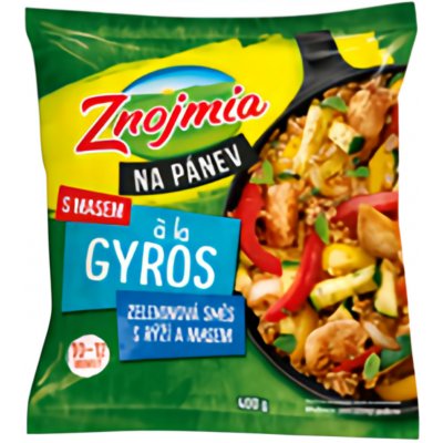 Znojmia Na pánev à la Gyros Zeleninová směs s rýží a masem 400 g – Sleviste.cz