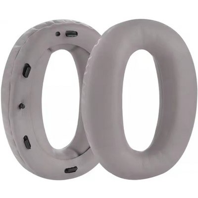 eses náušníky pro sluchátka Sony MDR-1000X a WH-1000XM2 šedé kožené – Zboží Mobilmania