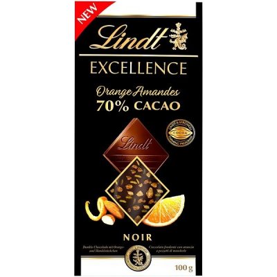 Lindt Excellence Passion Orange Almonds 100 g – Sleviste.cz