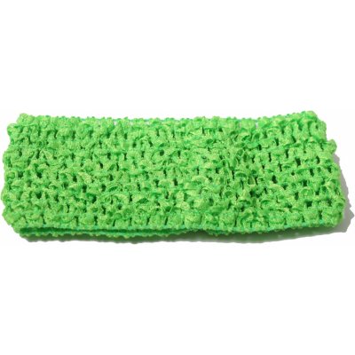 Elastická čelenka síťovaná široká pestré barvy zelená – Zboží Mobilmania