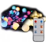 Solight LED 2v1 venkovní vánoční řetěz koule dálkový ovladač 200 LED RGB+bílá 20m+5m 8 funkcí IP44 1V09-RGB – Hledejceny.cz