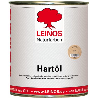 Leinos naturfarben Tvrdý olej na dřevo 0,75 l bílý – Zboží Mobilmania