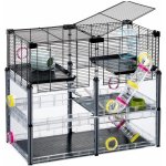 Ferplast MULTIPLA HAMSTER Crystal s výbavou křeček 72,5 x 37,5 x 62 cm – Zboží Mobilmania