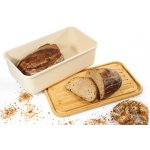 Chlebník LOFT hranatý, krémový, 40x23 cm - Zassenhaus – Zboží Mobilmania
