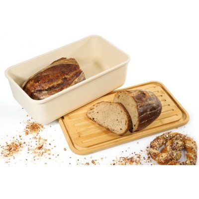 Chlebník LOFT hranatý, krémový, 40x23 cm - Zassenhaus – Zboží Mobilmania
