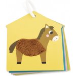 Janod hmatové karty na kroužku Farma – Zboží Dáma