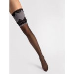 Fiore O 4115 Belle Epoque 20 DEN Punčochy black-silver – Zboží Mobilmania