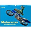 Kalendář Motocross mit vollem Risiko Wand DIN A4 quer CALVENDO Monats 2024