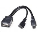 PremiumCord kur-18 USB A/female Micro USB/female - Micro USB/male OTG