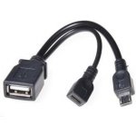 PremiumCord kur-18 USB A/female Micro USB/female - Micro USB/male OTG – Zboží Mobilmania